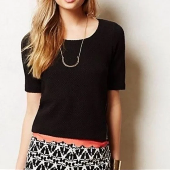 Anthropologie Postmark blue side-zip top - Picture 7 of 7